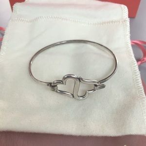 James Avery Hook-On Heart to Heart Bracelet